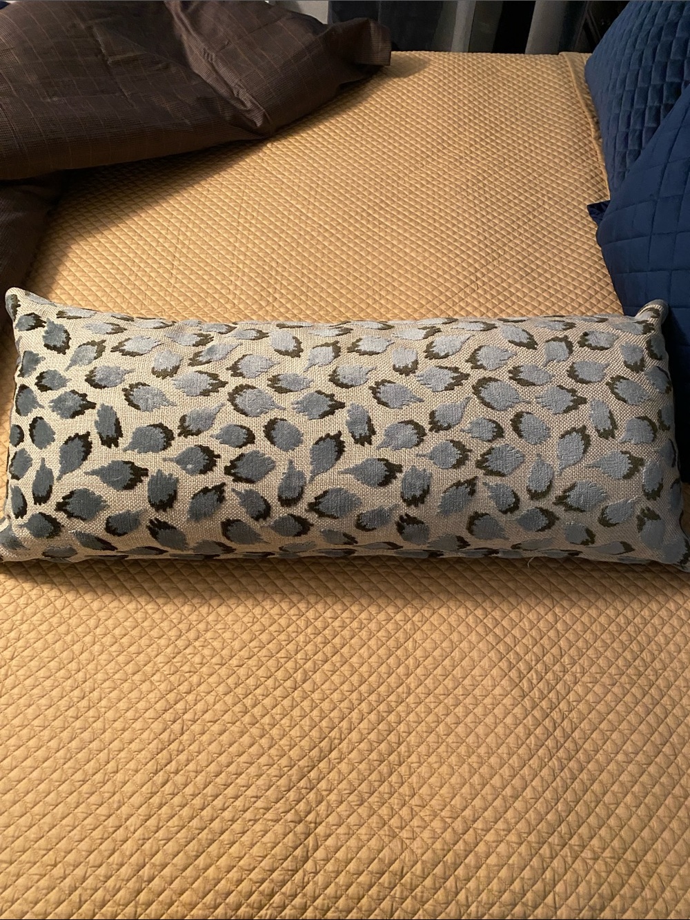 Gabriella  White Lottie Lumbar Bolster Pillow